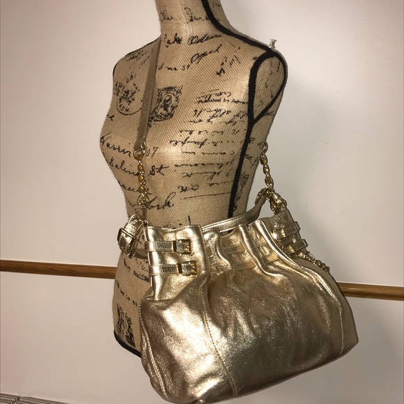 Michael Kors metallic gold large shoulder bag. NWT - Picture 2 of 7